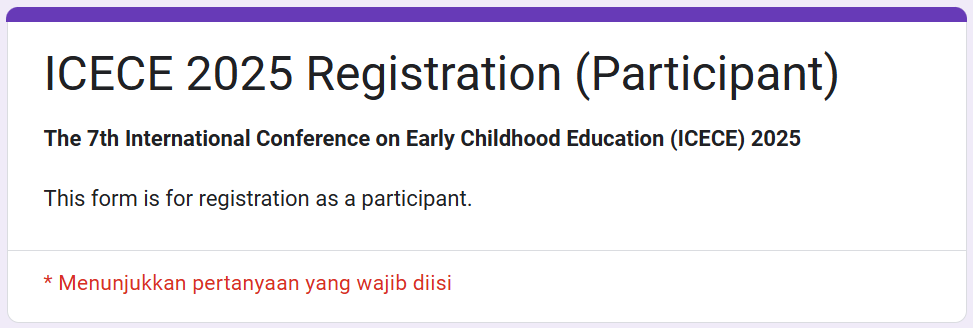 ICECE registration participant